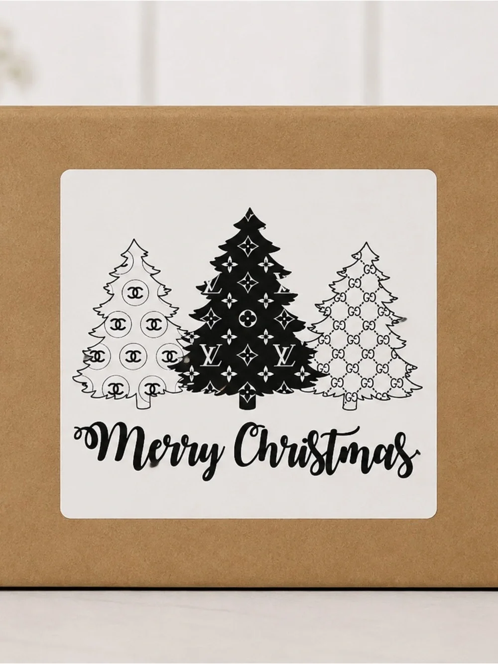 Funny Festive Christmas Stickers 3”x3”-100ct.
